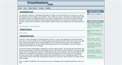 Desktop Screenshot of crewrosters.com